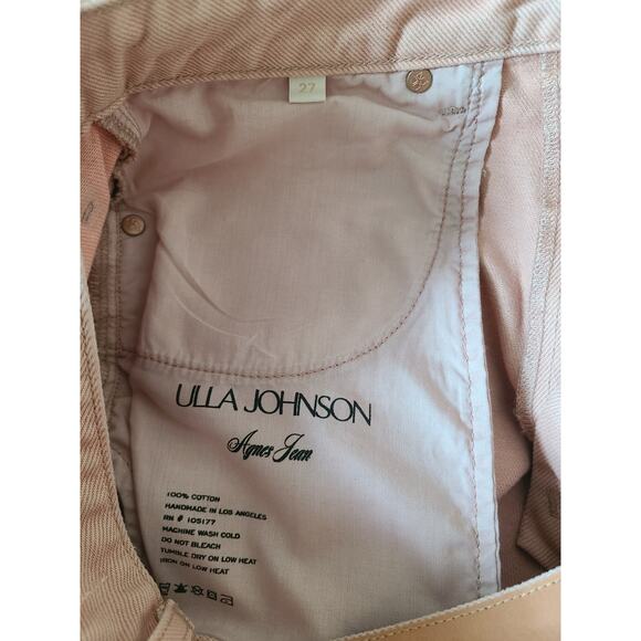 Ulla Johnson The Agnes Jean in Rosewood Wash Straight-Leg Size 27 - Picture 8 of 8